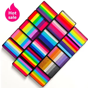 Non-Toxic UV Rainbow Split Cake Body Art Water-Based Face Paint
