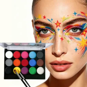 Non Toxic Water Based Face Paint Palette Multi Colors Face Body Paint for Party Professional Painter OEM Custom Logo Available