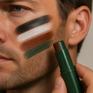 Non toxic Black Green Brown Twist Up Oil Based Washable Camo Flag Face Paint Crayon for Adults Children Cosplay Sports SFX