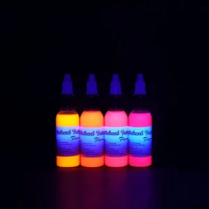 Nontoxic UV Neon Henna Temporary Tattoo Ink Skin-Friendly for Adults Teens Kids