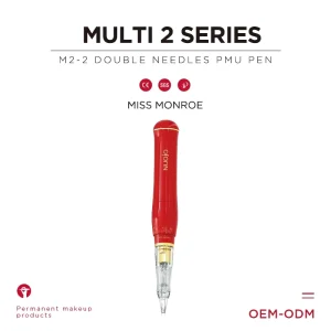 Nuojo Electric PMU Permanent Makeup Tattoo Machine Pen PURE 2 SERIES Miss Monroe Double Needle Cartridge Machine
