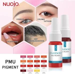 ODM/OEM Tintas Para Tatuaje High Quality 15ML Professional Permanent Makeup Pigment Pigment PMU/MST Machine