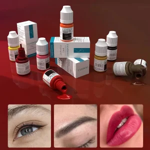 ODM Organic Permanent Makeup Lips Pigment Tattoo Ink Brow Tattoo Micropigmentation PMU Pigments Cartuchos De Tatuaje