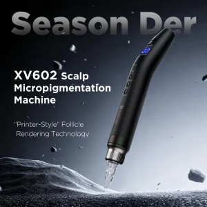 ODM Smp XV-602 Electric PMU Machine Set Stainless Steel 8800RPM Permanent Makeup Kit for Scalp Brow CE Certified P5 Needle