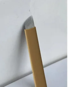 OEM 18U Disposable Microblading Needles 3 Color Nano Blades for Eyebrow Micropermanent Makeup