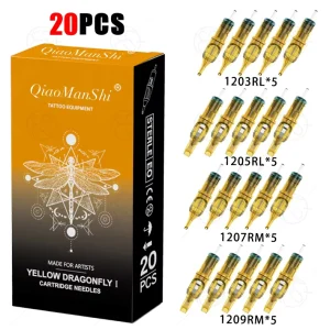 OEM 20PCS Box Mixed Stainless Steel Tattoo Needle Disposable Permanent Makeup Cartridge Needles Tattoo for Tattoo Machine