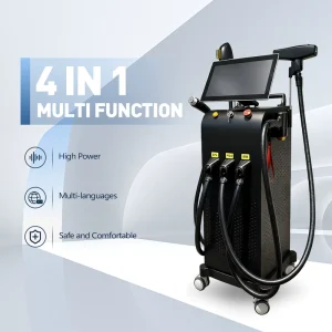 OEM 4 in 1 Diode Laser IPL Nd YAG RF Beauty Machine Hair Removal Skin Rejuvenation Pigment Removal Multifunction Equipment