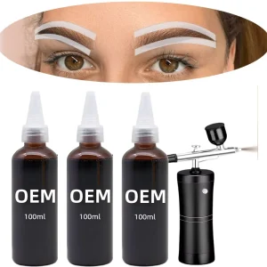 OEM Airbrush Hybrid Brow Stain Tattoo Ink for Eyebrow Tinting Semi Permanent Makeup Dye Supply