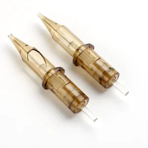 OEM Custom Brown Tattoo Cartridge Needles Disposable Sterile Round Liner 20Pcs Box for Body Art Tattoo Supply