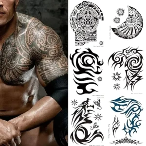 OEM Custom Insumos Tattoo Sticker Kit Supplies Manufacturer 500 Arm Designs Chest Tattoos for Men