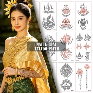 OEM Custom Non reflective Matte Temporary Tattoos Body Art Transfer Printing Services