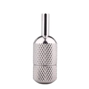 OEM Custom Professional 25mm Tattoo Auto lock Stainless Steel Grip for Permanent Makeup Accessories