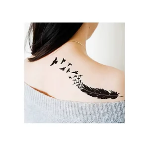 OEM Custom Vinyl Metallic Temporary Tattoo Stickers Gold Foil Waterproof Oil Proof High Low Temp Resistant Adhesive Cosmetic