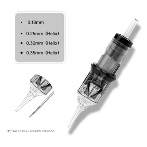 OEM Disposable Spiral Tattoo Cartridge Needles 316L 0801RL 1001RL 1201RL 0.18mm 0.25mm 0.30mm 0.35mm Diameter Permanent Makeup