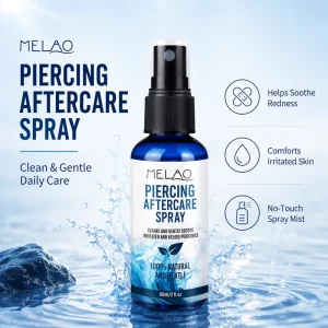 OEM Gentle Natural Formula Skin Soothing Anti-Itching Pain Relief Tattoo Piercing Aftercare Spray Piercing Cleaning Spray