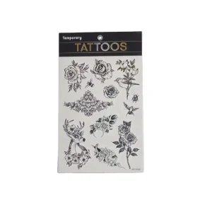 OEM Henna Tattoo Sticker Black Sticker Henna Temporary Hand Tattoos Sticker