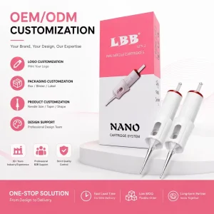 OEM LBB Gen2 PMU Cartridge Needle Microblading Eyebrow Lip SMP Micropigmentation 1RL Permanent Makeup System