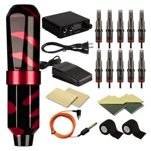 OEM Logo Magnetic Wireless Tattoo Kits Tattoo Kit Professional Tattoo Kits for Micropigmentation Academy Training