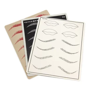 OEM Microblading Accessories High Quality PMU Microblading Practice Skin Private Label Latex Tattoo Practice Skin