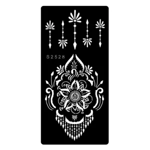OEM New Design Temporary Finger Henna Tattoo Stencil Hand Foot Makeup Waterproof DIY Body Art Fake Temporary Tattoo