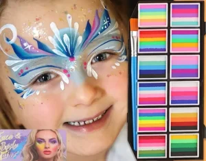 OEM ODM 12 Shades Natural Plant Fast Drying Face Body Art Paint Customizable Logo Waterproof Long Lasting Glow in Dark Paint Set