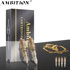 OEM ODM Ambition Premium 20PCS Professional Tattoo Cartridge Needles Membrane Safety Cartridges Disposable Tattoo Needle