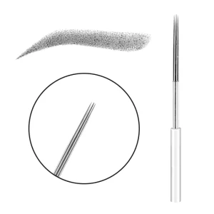OEM ODM Disposable Piercing Round Needles for Permanent Makeup Tattoo Needles Microblades Needle for Eyebrow