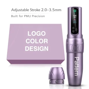 OEM ODM Diva Coreless Motor Adjustable Stroke Length RCA Connector Wireless Tattoo Permanent Makeup Machine for PMU SMP Tattoo