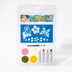 OEM ODM Face Paint Sticks and Palette Kit with Stencils for Kids