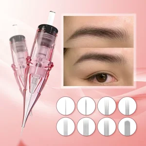 OEM ODM Factory Customized Tattoo Eyebrow Hairstroke Cartridges Universal Needle High Resilience Lip Blush Needles
