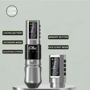 OEM ODM Filter X40 1 Extra Battery Wireless Tattoo Pen Machine Adjustable Stroke Length Custom Tattoo Pen Wireless