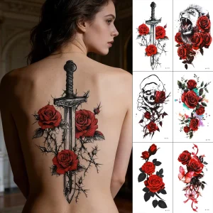 OEM ODM Long Lasting Quality Water Transfer Men Women Custom Temporary Tattoo Temporary Tattoo Sticker
