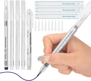 OEM ODM Medical Use Sterilized Non-toxic Gentian Ink Surgical Skin Marker Pen with CE13485 0.5mm 1mm 3.5mm
