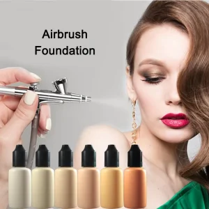 OEM ODM Oil Control Brighten Liquid Foundation Cream 30ml Private Label Air Compressor Airbrush Face Makeup for All Skin Types