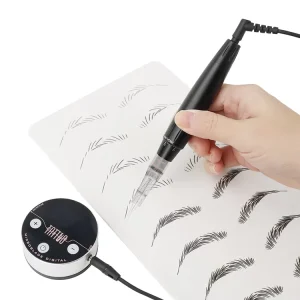 OEM ODM Portable Permanent Tattoo Makeup Eyebrow Lip Eyeliner Mechanical Permanent Women Setting Pen Makeup Machine