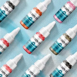 OEM Organic Germany 33 Colors Liquid Permanent Makeup Pigments Pmu Tattoo Ink Micropigmentation Lip Eyebrow Microblading Pigment