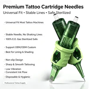 OEM Package Disposable Sterilized Tattoo Needle Cartridges Round Magnum Needle for Tattoo Machine