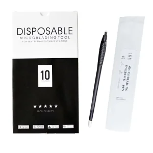 OEM Permanent Makeup Eyebrow Disposable Microblading Pen Manual Hand Tool 18U 0.15MM for Eyebrow