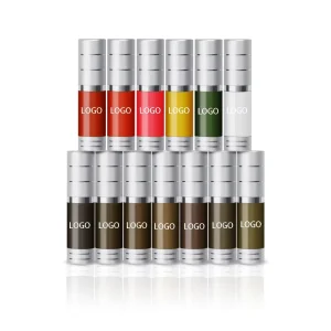 OEM Permanent Makeup Tattoo Ink PMU Machine Pigment Factory Direct for Customize Logo Eyebrow Micropigmentation