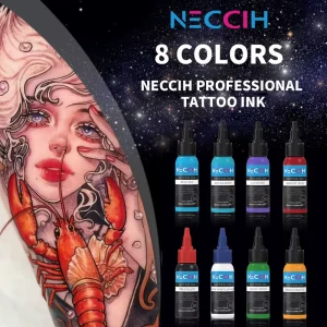 OEM Pigments 8 Basic Colors Permanent Makeup Professional Ink Tattoo Kit Triple Black Tattoo Ink Tintas Para Tatuaje 30ml