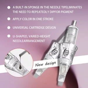 OEM Premium Disposable Stainless Steel Professional Microblading Tattoo Cartridge Universal 1RL 3RL 5RL