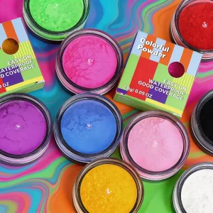 OEM Private Label Holographic Non Toxic Professional Cosmetic Colorful Setting Powder Matte Multi Function Loose Makeup Paint