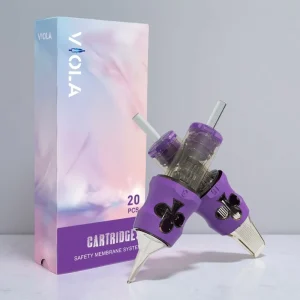 OEM Purple Disposable Permanent Tattoo Needles Sterilized Professional Eyebrow Supplies RLT Membrane Sealed Cartridges