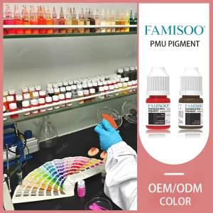 OEM REACH Permanent Makeup Waterproof Natural Tattoo Ink Microblading Blush Pigments for Lips Eyebrow