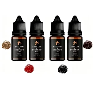 OEM Semi-perment Eyebrow Tint Color Dye Pigment Brown Black Cosmetic Last 3-7 Days Permanent Makeup Accessories Custom Label