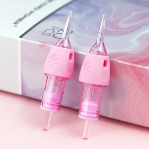 Offer Verified Factory Service Pink Flower Shape Tips Eyebrow Tattoo Needle Permanent Makeup Cartridge Needle