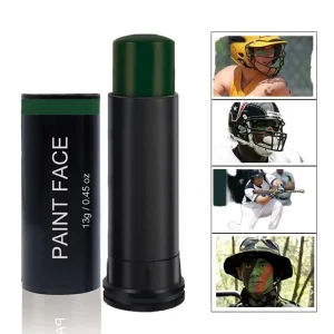 Oil-Based Natural Plant Face Paint Stick for Baseball, Football, Camping and Sports Eye Black, Skin Harmless