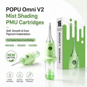 Omni V2 3MS Mist Shading PMU Cartridge Needles Open Bloom Tip for Powder Brows Lip Shading Permanent Makeup
