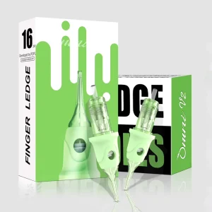 Omni V2 PMU & SMP Cartridge Needles with Finger Ledge Grip Safety Membrane Professional Tattoo Cartridges for Permanent Makeup