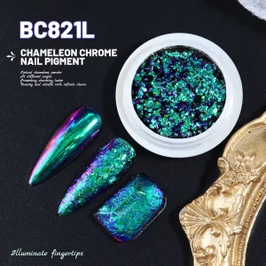 Optical Shifting BC8 Magic Mirror Chameleon Flakes Powder Non Toxic for Epoxy Resin DIY Crafts and Soap Making